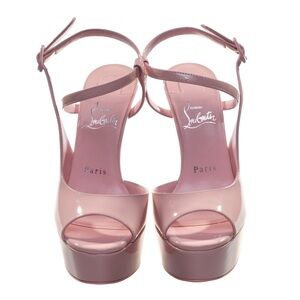 BRAND NEW Christian Louboutin Pink
Patent Ankle Strap Heel Pump